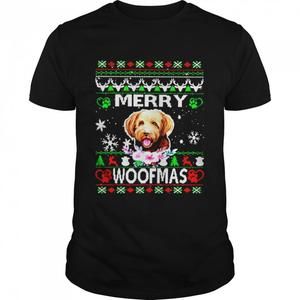 Merry Woofmas Bordoodle Christmas Shirt